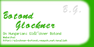 botond glockner business card